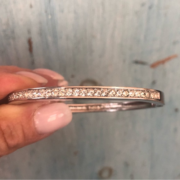 Swarovski sterling silver hinged bracelet loaded with Swarovski crystals - Picture 3 of 10